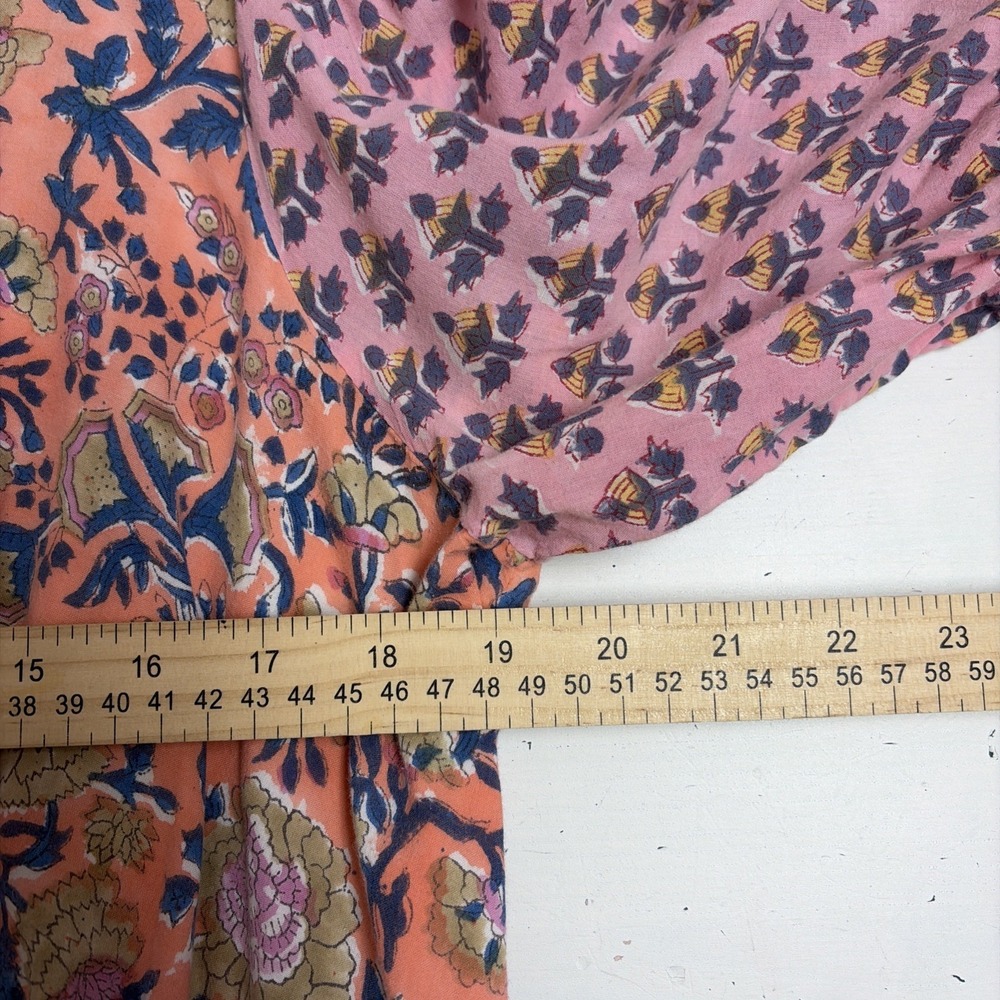 eShakti Floral Maxi Dress Women XL Black A Line Plunge V Neck Sleeveless Event - Picture 7 of 11